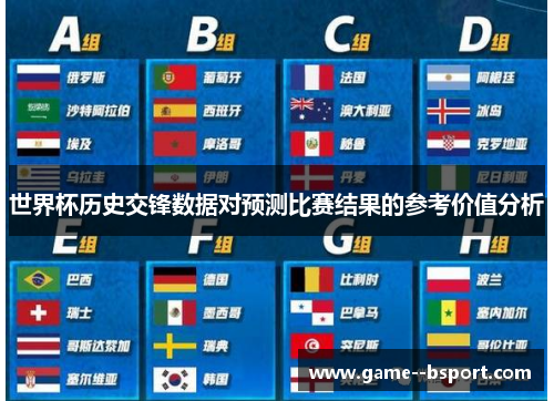 世界杯历史交锋数据对预测比赛结果的参考价值分析